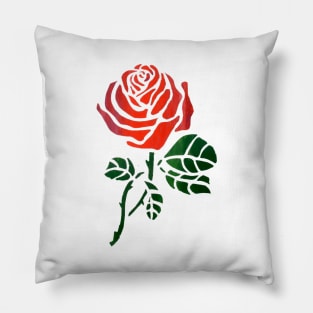 Rose Red Roses Printed Pillow