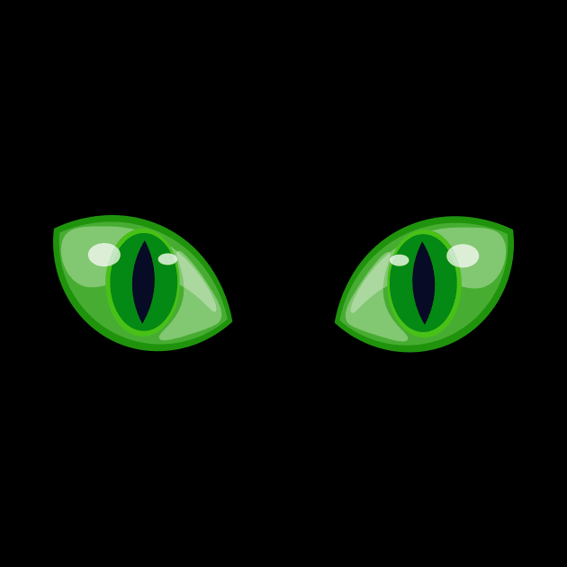 Green Cat Eyes by FabledNight