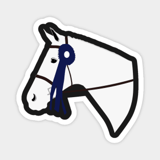 Blue Ribbon (Grey Horse) Magnet