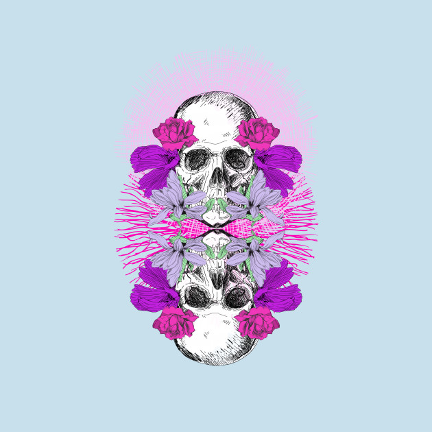 Discover Duality Skulls - Purple - T-Shirt