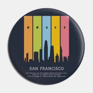 skyline city of san francisco Pin