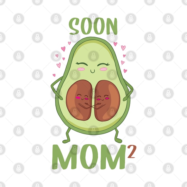 Soon Mom x2 Cute Avocado Pregnancy Announcement Mamacado by Rebrand