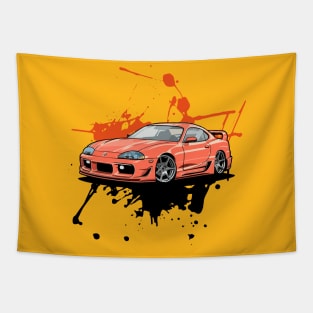 Customized Classic Cars Tapestry