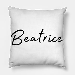 Beatrice Name Calligraphy Pillow