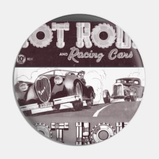 HOT RODS RACING CARS VINTAGE COMICS SPORTS Pin