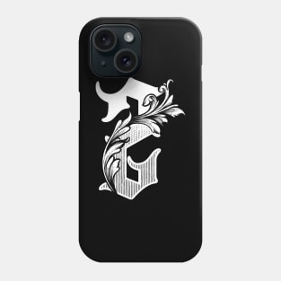 illustration of Z font vintage style hand drawing design Phone Case