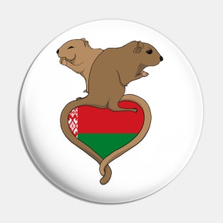 Gerbil Belarus (light) Pin