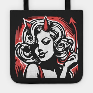 Retro Devil Girl Tote