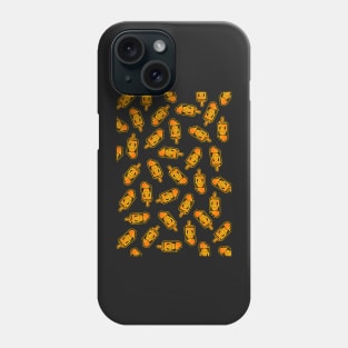 Screamsicle (pattern) (black) Phone Case