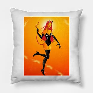 Devil Girl Pin Up Pillow