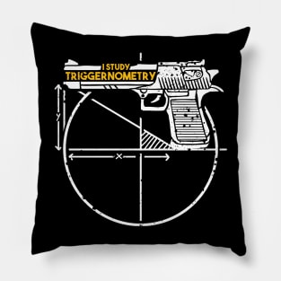 i study triggernometry gun owner Pillow