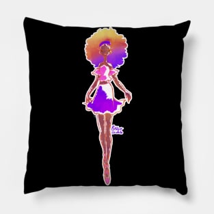 Fashion Illustration Babe 3 Pillow