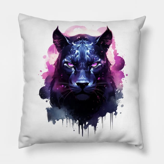 Black Panther Design Pillow by LetsGetInspired
