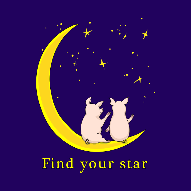 find you star with piggies by Alina