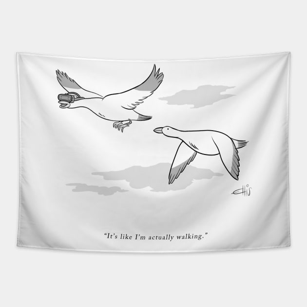 VR Bird Tapestry by ellisjrosen