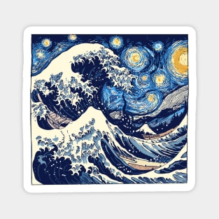 Starry Waves Magnet