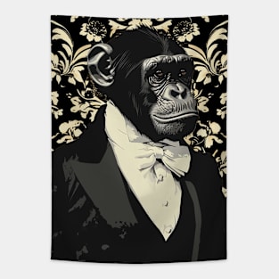 monkey gentleman Tapestry