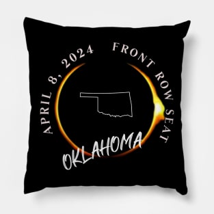 2024 Oklahoma Eclipse Front Row Seat To Total Darkness Pillow