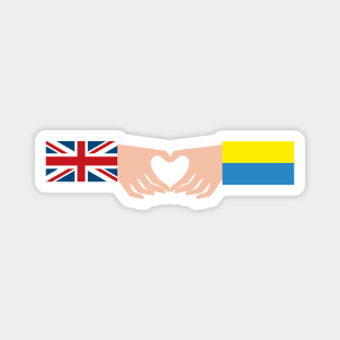 UK loves Ukraine Magnet