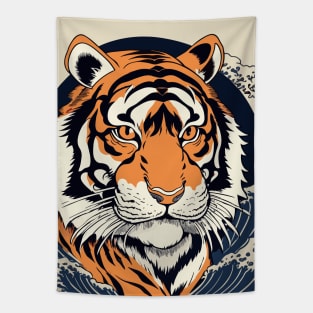 Japanese Tiger, Ukiyo-e Art Tapestry