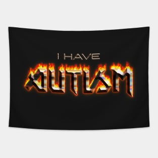 I Have Autism Word Art Tapestry