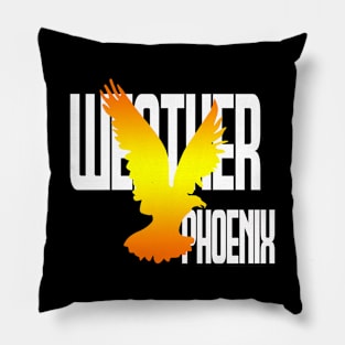 weather phoenix bird Pillow