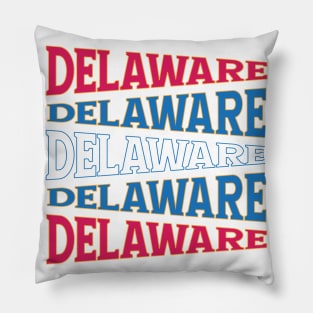 NATIONAL TEXT ART DELAWARE Pillow