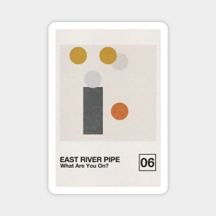 East River Pipe / Minimalist Graphic Artwork Poster Design Magnet