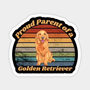 Proud Parent of a Golden Retriever Magnet