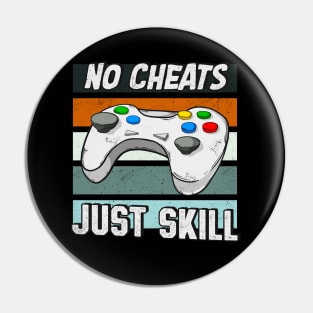 Controller Gaming Gamer Skill No Cheats Pin