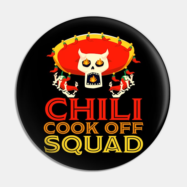 Chili Cook Off Squad Pin by BIGUP