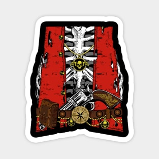 Funny Spooky Pirate Costume Magnet