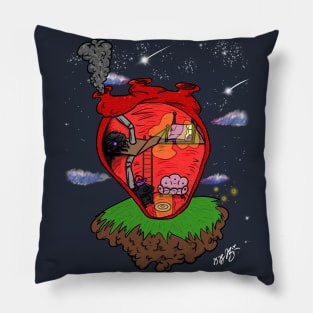 Dark Chest Within My Heart Home Pillow