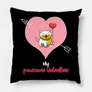 My Pawsome Doggie Valentine Pillow