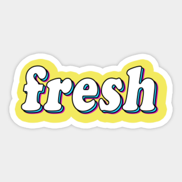 Fresh Retro 80s Vintage Fresh - Fresh - Sticker