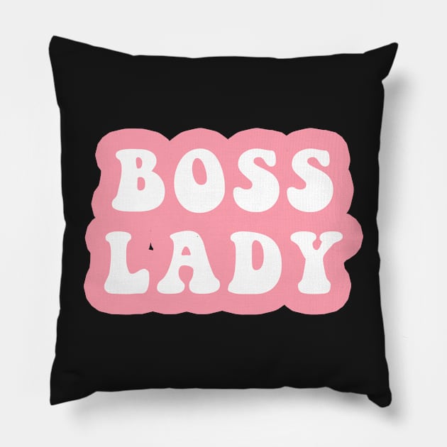 Boss Lady Pillow by CityNoir