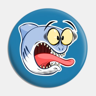 Surprised Shark Pin