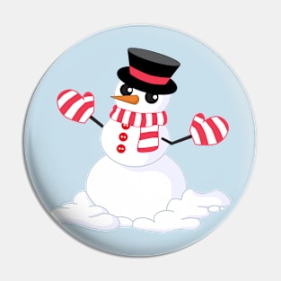 Snowman Pin