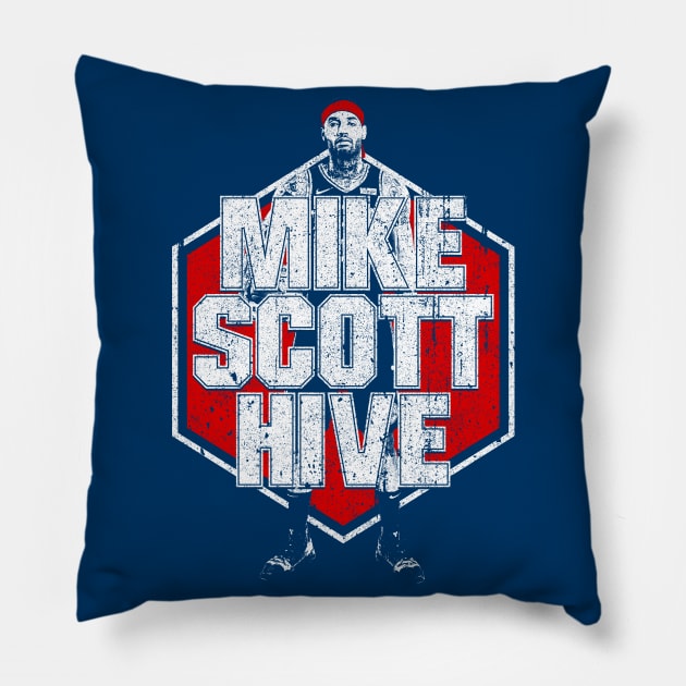 Mike Scott Hive Pillow by huckblade