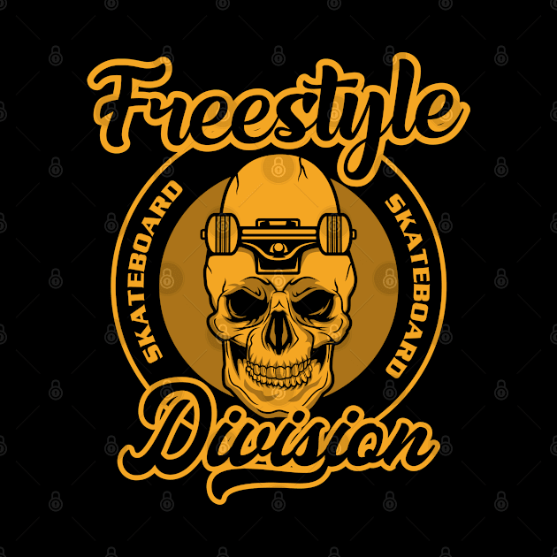 FREESTYLE SKATEBOARD DIVISION ART by beanbeardy