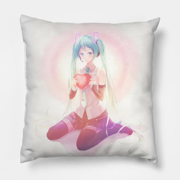 Miku Loves You Pillow by mikmix