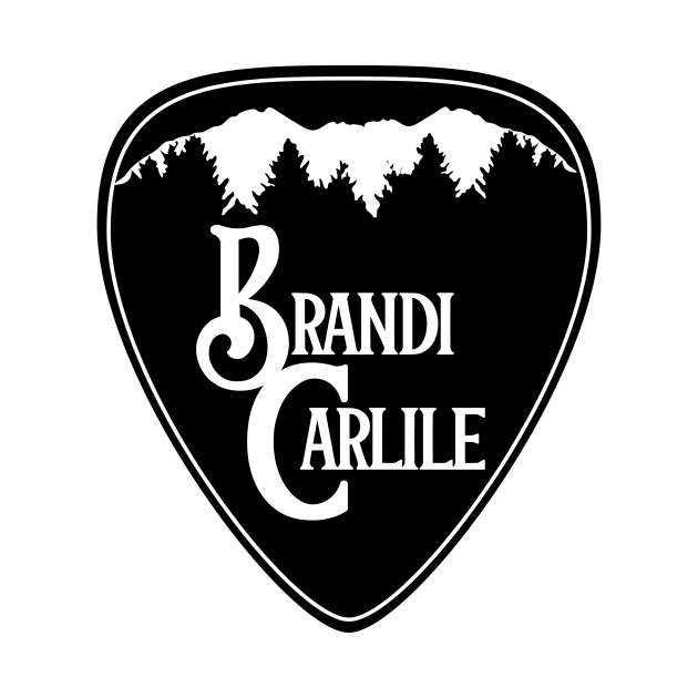 Brandi Carlile Guitar Pick Black by capesandrollerskates 