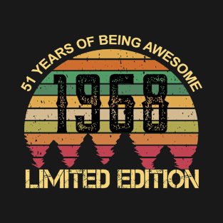 51 Years Of Being Awesome Limited Edition 51st Birthday Gift T-Shirt