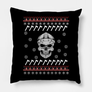 Viking Ugly Christmas Sweater Gift Pillow