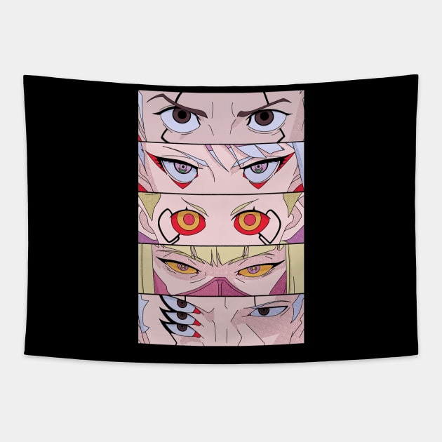 Cyberpunk Eyes Tapestry by zody