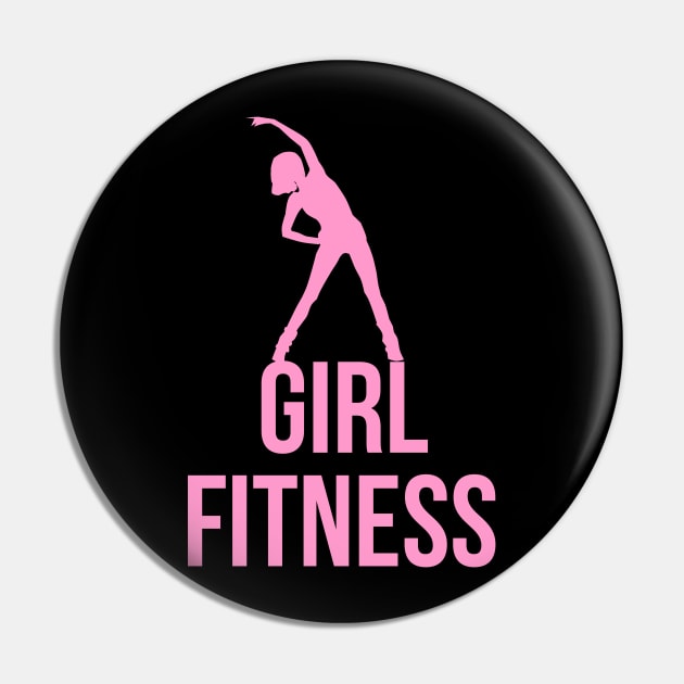 Girl Fitness Pin by cypryanus