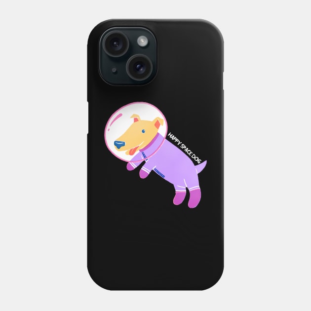 Happy Space Dog Phone Case by NICHE&NICHE