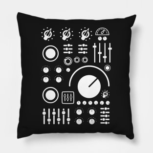 Synthesizer Knobs And Dials Pillow