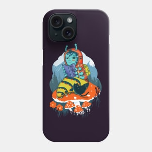 The Cat and the Caterpillar Phone Case