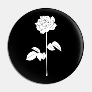 White Rose Pin